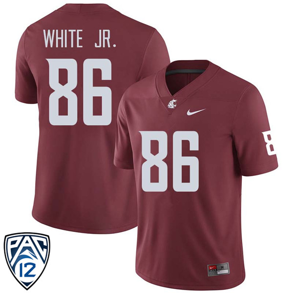 Men #86 Anthony White Jr. Washington State Cougars College Football Jerseys Sale-Crimson